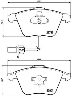 BREMBO Brake pad set P 85 084 - Brake Pads