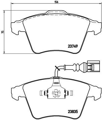 BREMBO Brake pad set P 85 090 - Brake Pads
