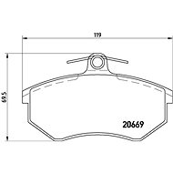 BREMBO Brake pad set P 85 092 - Brake Pads