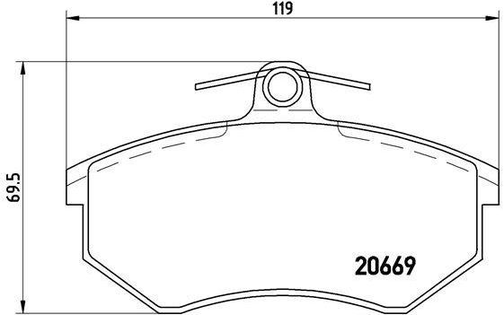 BREMBO Brake pad set P 85 093 - Brake Pads