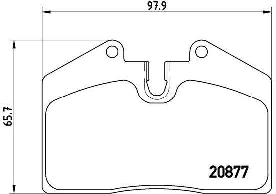 BREMBO Brake pad set P 85 094 - Brake Pads