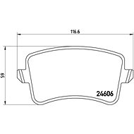 BREMBO Brake pad set P 85 099X - Brake Pads