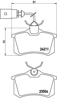 BREMBO Brake pad set P 85 101 - Brake Pads
