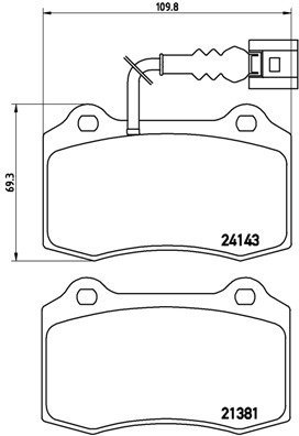 BREMBO Brake pad set P 85 104 - Brake Pads