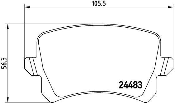 BREMBO Brake pad set P 85 108 - Brake Pads