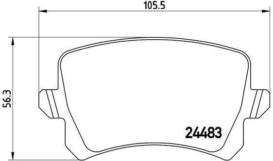 BREMBO Brake pad set P 85 109 - Brake Pads