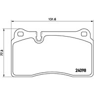 BREMBO Brake pad set P 85 110 - Brake Pads