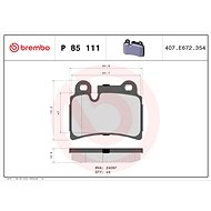BREMBO Brake pad set P 85 111 - Brake Pads