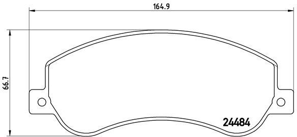 BREMBO Brake pad set P 85 115 - Brake Pads