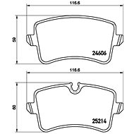 BREMBO Brake pad set P 85 119 - Brake Pads