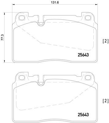 BREMBO Brake pad set P 85 123 - Brake Pads