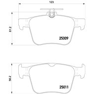 BREMBO Brake pad set P 85 124X - Brake Pads