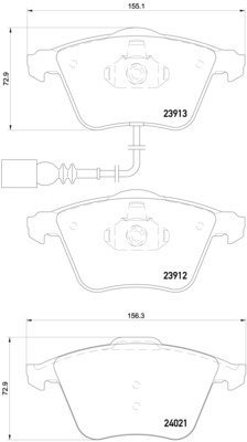 BREMBO Brake pad set P 85 129 - Brake Pads