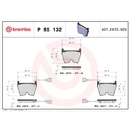 BREMBO Brake pad set P 85 132 - Brake Pads