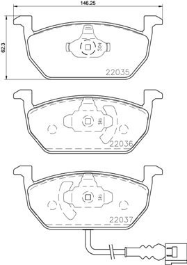 BREMBO Brake pad set P 85 137X - Brake Pads