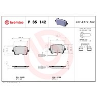 BREMBO Brake pad set P 85 142 - Brake Pads