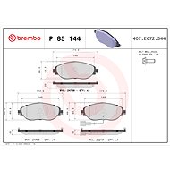 BREMBO Brake pad set P 85 144X - Brake Pads