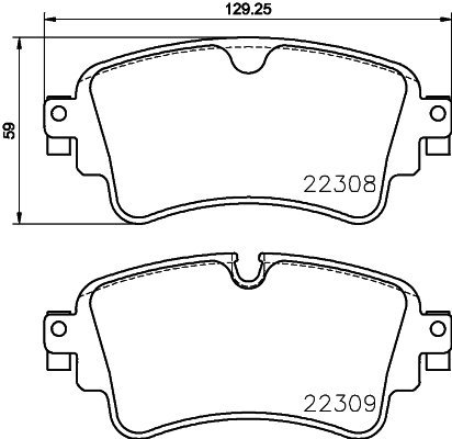 BREMBO Brake pad set P 85 154X - Brake Pads
