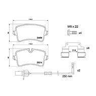BREMBO Brake pad set P 85 157 - Brake Pads