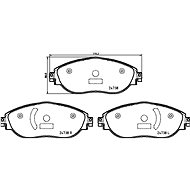 BREMBO Brake pad set P 85 166 - Brake Pads