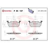 BREMBO Brake pad set P 85 167 - Brake Pads