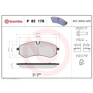 BREMBO Brake pad set P 85 178 - Brake Pads