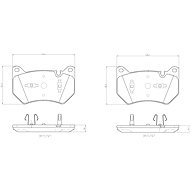 BREMBO Brake pad set P 85 181 - Brake Pads