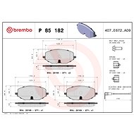 BREMBO Brake pad set P 85 182X - Brake Pads