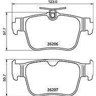 BREMBO Brake pad set P 85 184 - Brake Pads