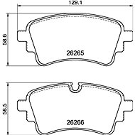 BREMBO Brake pad set P 85 185 - Brake Pads