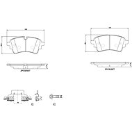BREMBO Brake pad set P 85 186 - Brake Pads