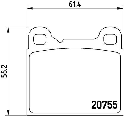 BREMBO Brake pad set P 86 002 - Brake Pads