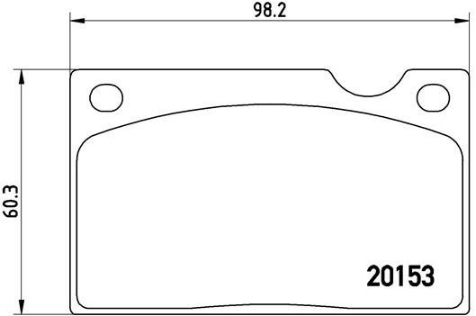 BREMBO Brake pad set P 86 003 - Brake Pads