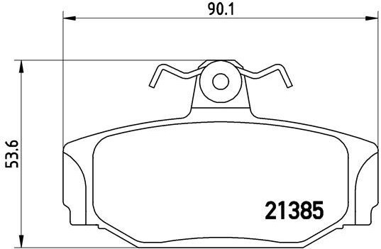 BREMBO Brake pad set P 86 009 - Brake Pads