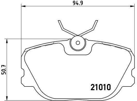 BREMBO Brake pad set P 86 011 - Brake Pads