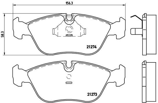 BREMBO Brake pad set P 86 013 - Brake Pads