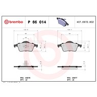 BREMBO Brake pad set P 86 014 - Brake Pads