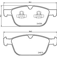 BREMBO Brake pad set P 86 023 - Brake Pads