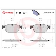 BREMBO Brake pad set P 86 027 - Brake Pads