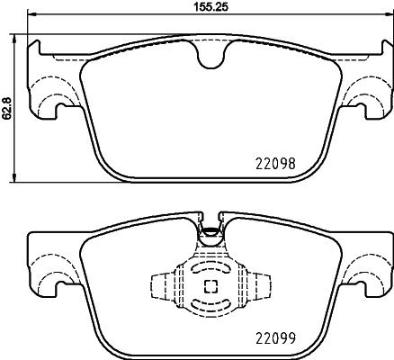 BREMBO Brake pad set P 86 028 - Brake Pads