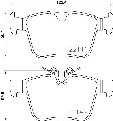 BREMBO Brake pad set P 86 029 - Brake Pads