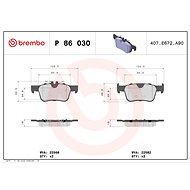BREMBO Brake pad set P 86 030 - Brake Pads