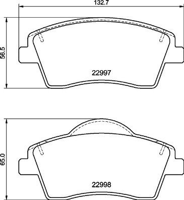 BREMBO Brake pad set P 86 033 - Brake Pads