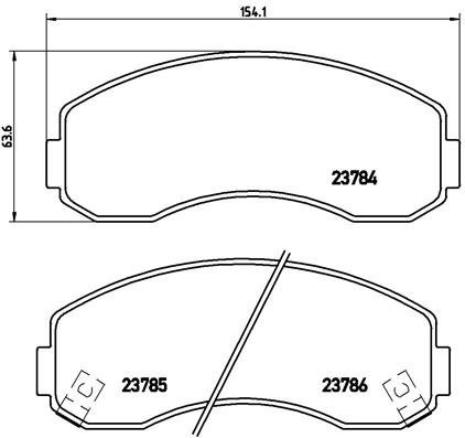 BREMBO Brake pad set P 99 003 - Brake Pads