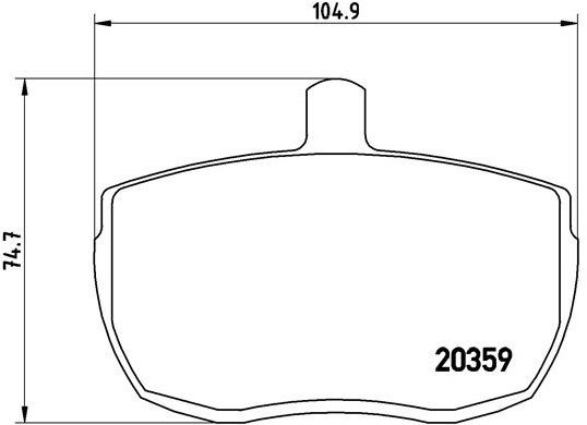 BREMBO Brake pad set P A6 001 - Brake Pads