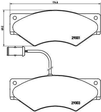 BREMBO Brake pad set P A6 007 - Brake Pads