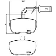 BREMBO Brake pads P A6 010 - Brake Pads