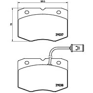 BREMBO Brake pad set P A6 014 - Brake Pads