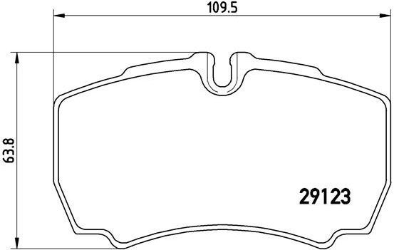 BREMBO Brake pad set P A6 023 - Brake Pads