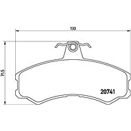 BREMBO Brake pad set P A6 024 - Brake Pads